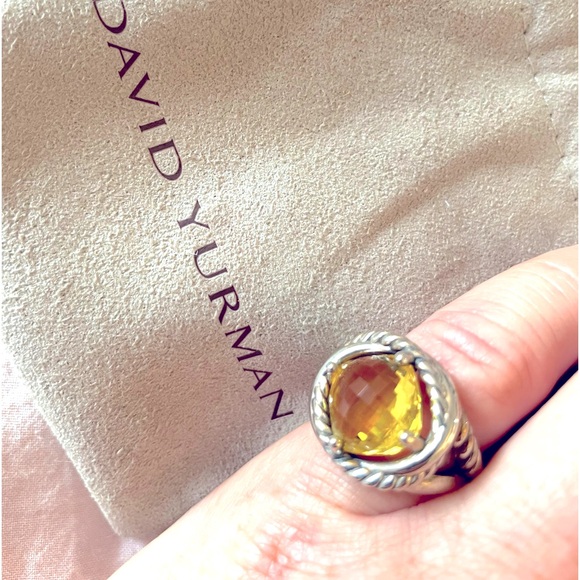 Davis Yurman size 6 Lemon Citrine ring - Picture 1 of 6